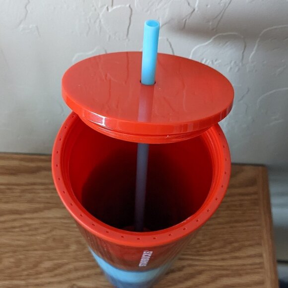 Starbucks 2021 Red and Blue Wave 24. oz Tumbler - Picture 3 of 3